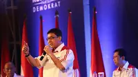 Calon Presiden Konvensi Partai Demokrat Ali Masykur Musa dalam Debat Bernegara (27/4/14), mengungkapkan Indonesia sangat mungkin dan mampu menjadi pemimpin peradaban modern. (Liputan6.com/Faizal Fanani)