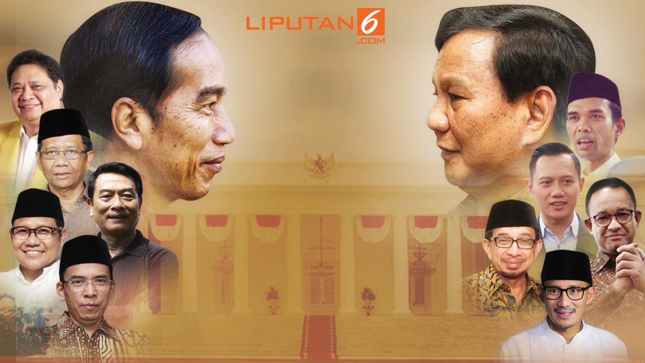 Banner Infografis bursa cawapres Jokowi versus Prabowo.