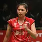 Tunggal putri Indonesia Linda Wenifanetri lolos ke babak kedua Total BWF World Championships 2015. (Liputan6.com/Humas PP PBSI)