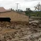 Banjir lahar dingin Sinabung terjadi usai hujan deras mengguyur salah satu kawasan. (Liputan6.com/Reza Efendi)