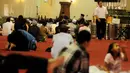 Para jamaah saat mendengarkan ceramah di Masjid Istiqlal. (Liputan6.com/Faizal Fanani)