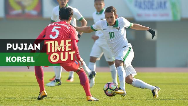Timnas Indonesia U-19 mendapat pujian dari Timnas Korea Selatan meski kalah telak 4-0 pada pertandingan kualifikasi Piala Asia U-19 2018.