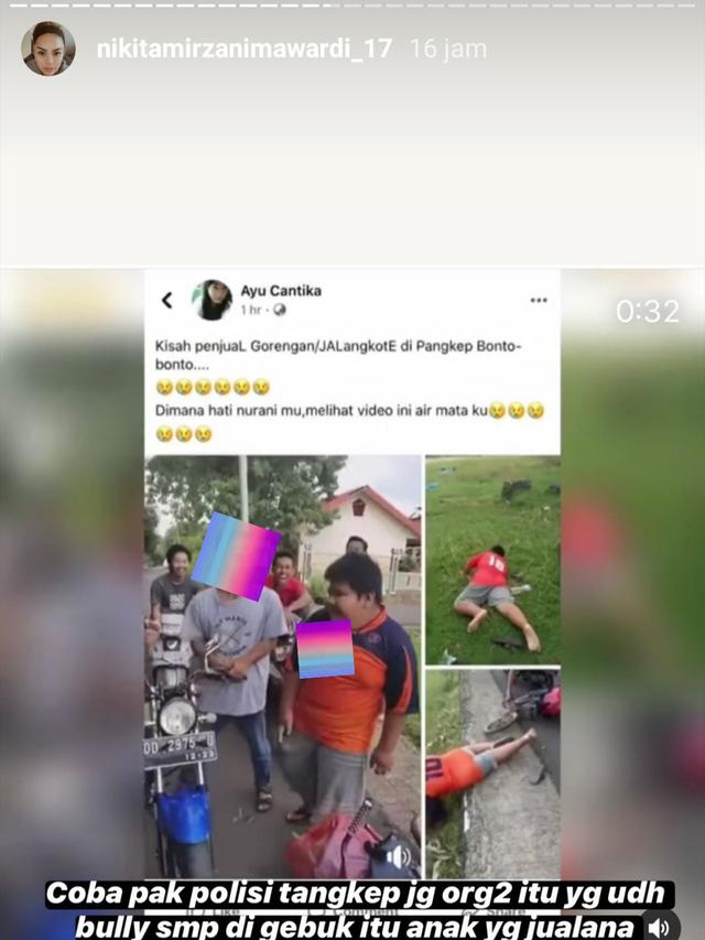 Unggahan Nikita Mirzani. (Foto: Instagram @@nikitamirzanimawardi_17)