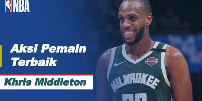 VIDEO: Aksi-Aksi Keren dari Bintang Milwaukee Bucks, Khris Middleton di Semifinal NBA Playoffs Hari Ini