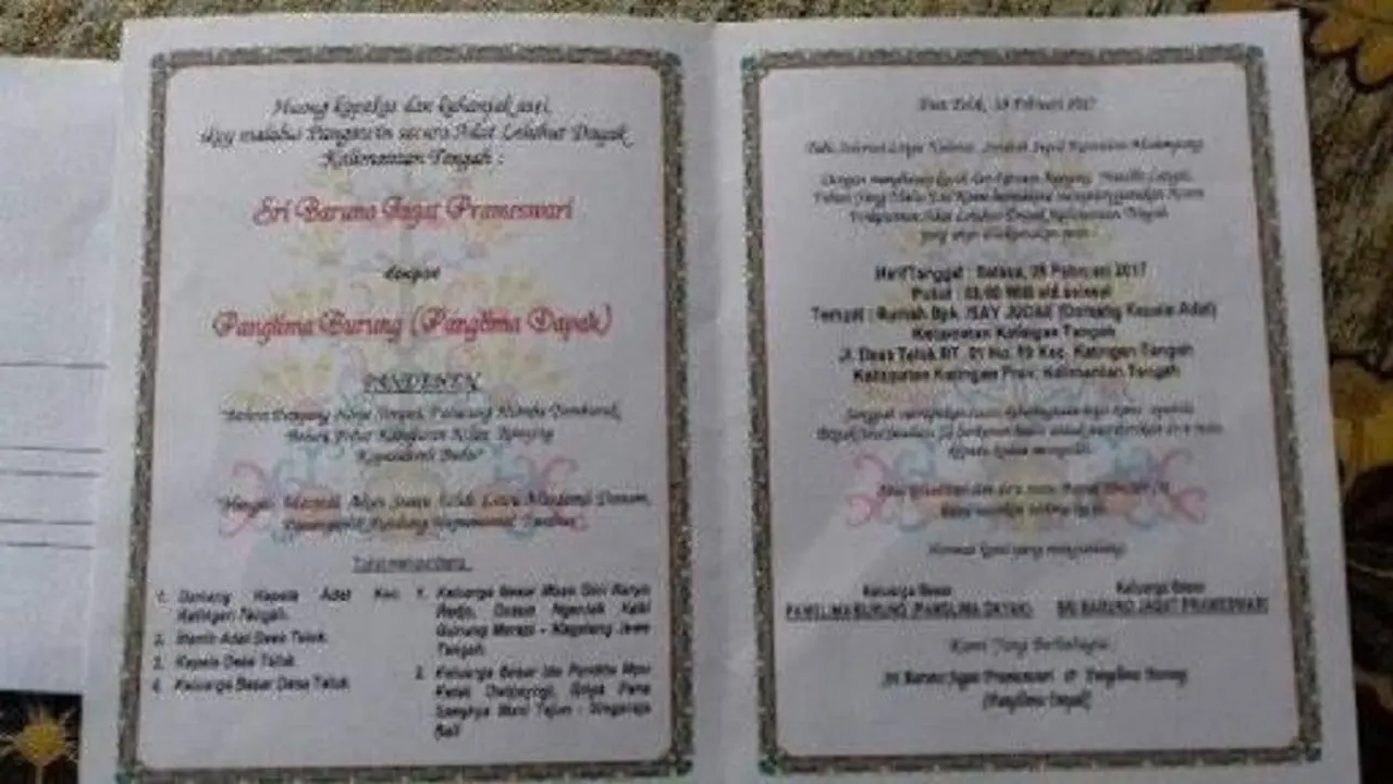 Undangan pernikahan gaib panglima burung