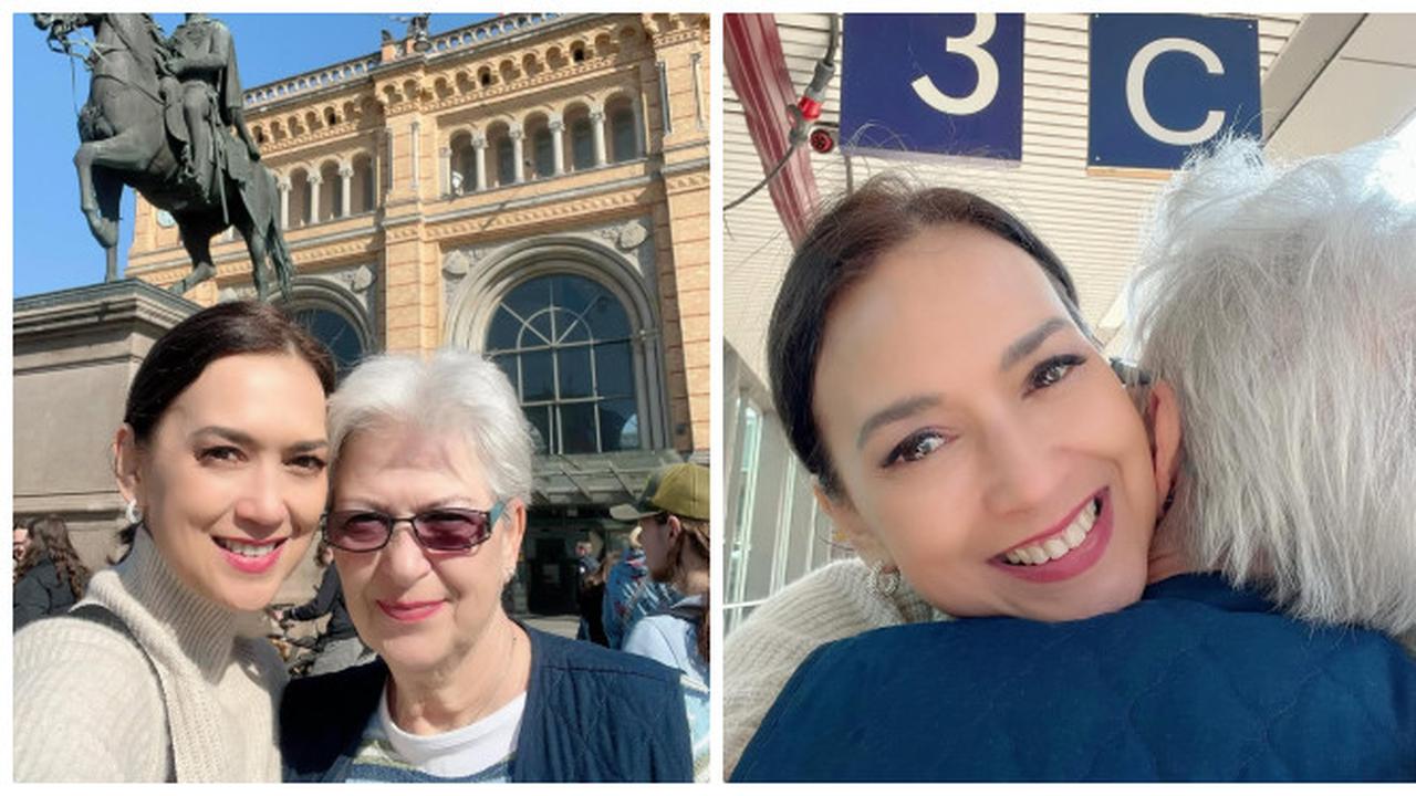 6 Potret Perpisahan Ira Wibowo dan Ibunda di Jerman, Momen Liburan Telah Usai