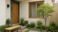 Taman Depan Rumah Gaya Japandi di Lahan Terbatas/AI