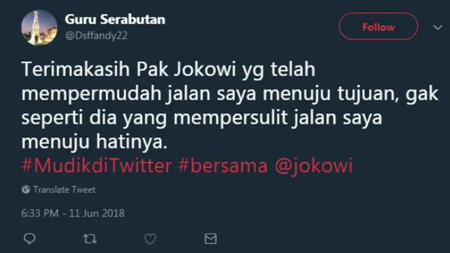 Kalau kamu nggak bisa mudik ke kampung halaman, mungkin 'mudik di Twitter' bisa jadi obat rindu.