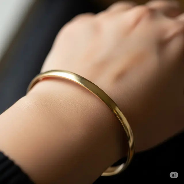 Gelang Bangle Lebar Tipis