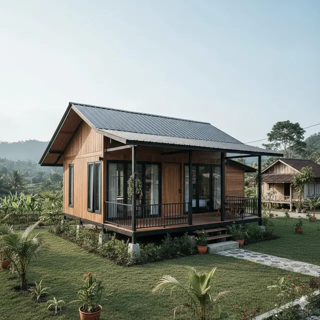 Model Rumah Minimalis di Desa