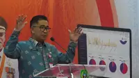 Direktur Jenderal (Dirjen) Otda Kemendagri Akmal Malik dalam acara Launching e-Perda Kabupaten/Kota se-Provinsi Maluku Utara di Ternate, Kamis (10/6/2021).