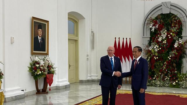 Jokowi Terima Kunjungan Gubernur Jenderal Australia David Hurley di Istana Bogor