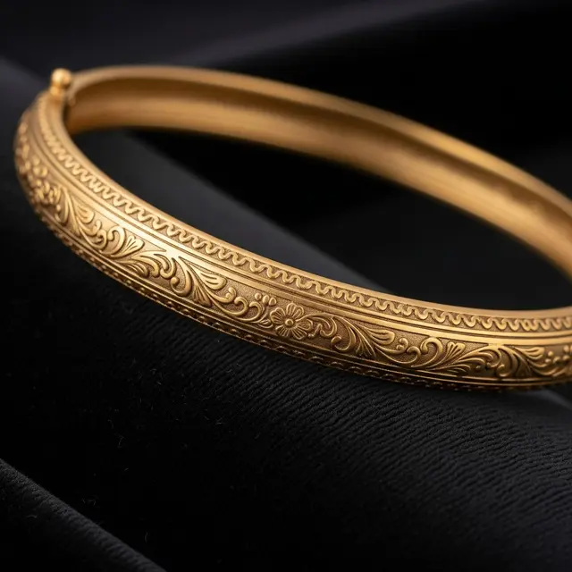 9 Model Gelang Emas Bangle Wanita Motif Klasik dengan Sentuhan Modern, Gaya Abadi