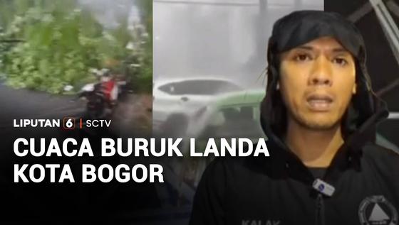 Cuaca Buruk Melanda Kota Bogor, Sejumlah Rumah Rusak dan Pohon Tumbang