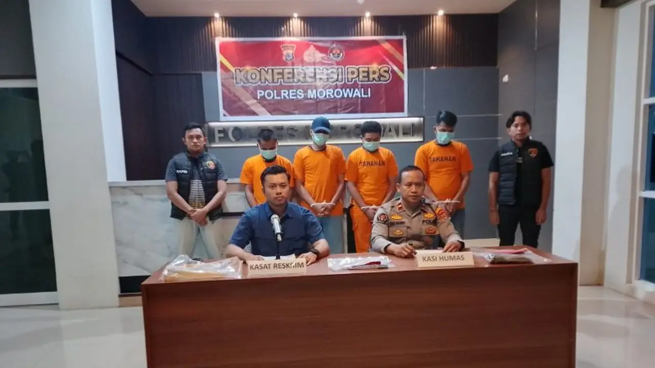 Empat Tersangka Pengeroyok Pemuda MR di Sulteng