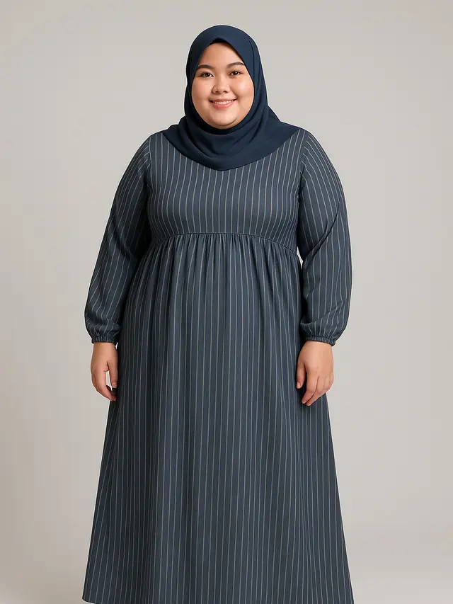 Gamis Salur untuk Orang Gemuk, Lengkap dengan Tips Memilihnya