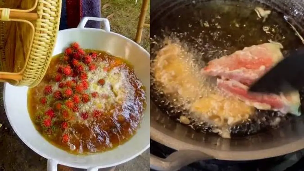 8 Potret Nyeleneh Orang Masak Buah, Ada Rambutan Goreng