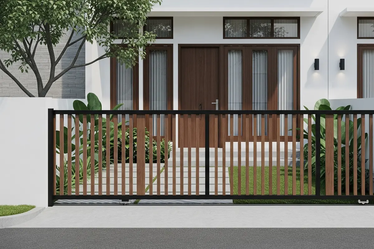Model Pagar Geser Tanpa Rel Bawah, Aman untuk Anak di Rumah