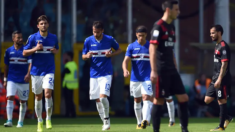 FOTO: AC Milan Takluk di Kandang Sampdoria