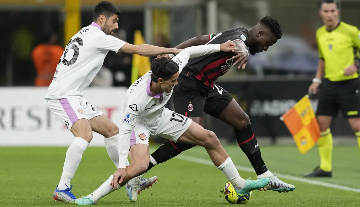 Sementara Cremonese ada di urutan ke-19 dengan 21 poin. (AP Photo/Antonio Calanni)