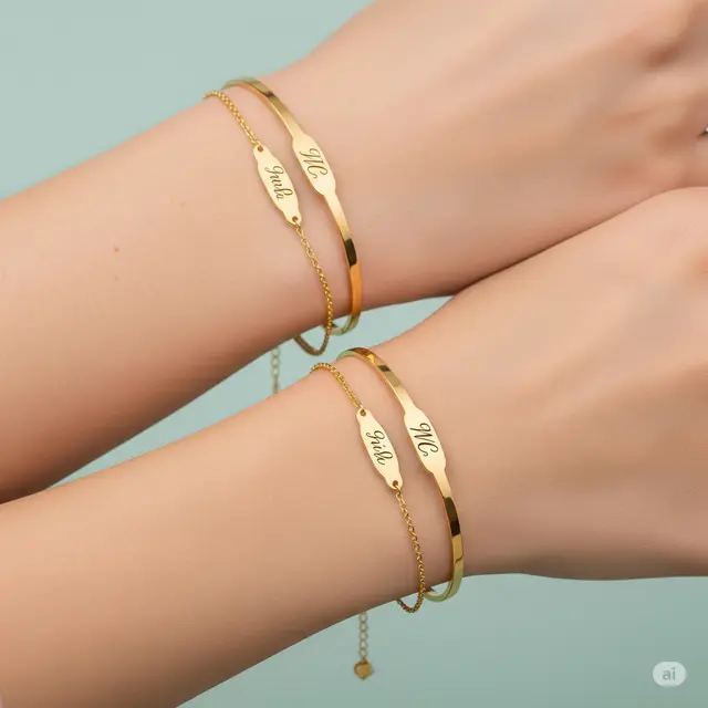 8 Rekomendasi Gelang Modern Emas Couple untuk Sahabat yang Berkesan