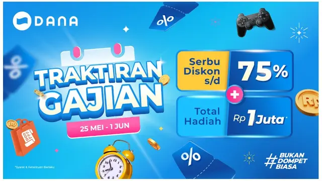 Traktiran Gajian DANA: 25 Mei - 1 Juni 2025.