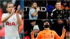 Berikut ini top scorer sementara Premier League musim 2017/2018 hingga pekan ke-27. Harry Kane masih teratas dengan torehan 23 gol. (Kolase foto-foto AP dan AFP)