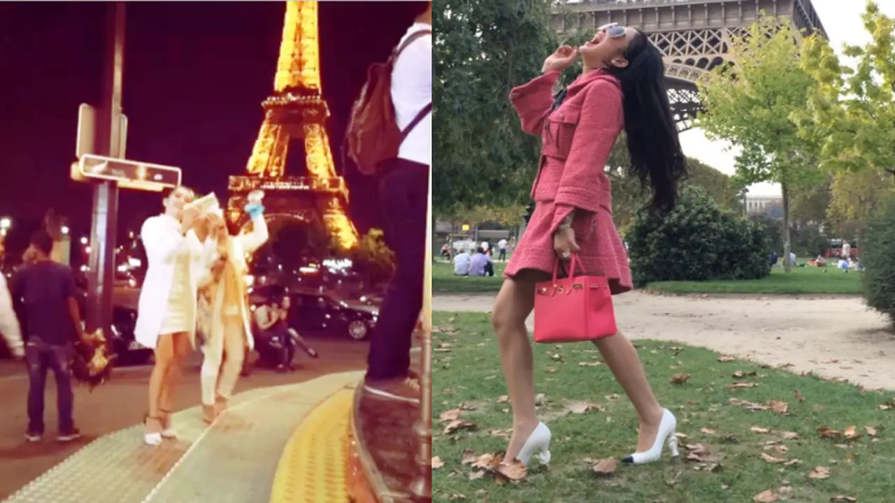 Syahrini on Paris 1014 6
