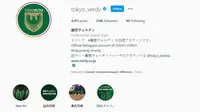 Akun Instagram Tokyo Verdy mendadak kebanjiran follower setelah mengumumkan perekrutan pesepak bola asal Jawa Tengah, Pratama Arhan.