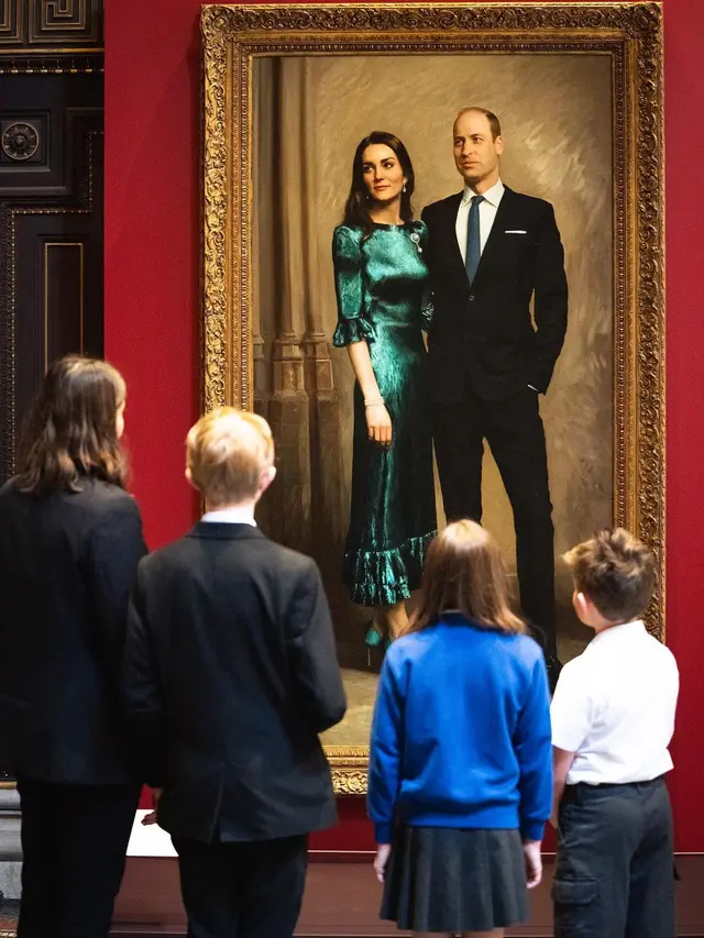 Potret Langka Kate Middleton dan Pangeran William Bernuansa Lokal Inggris, Dibuat dalam Bentuk Lukisan