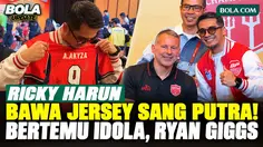 Ricky Harun Kembali Bertemu Ryan Giggs dan Edwin van der Sar, Jersey Putranya Ditandatangani 7 Legenda MU