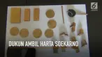 Seorang ibu paruh baya mengaku bisa mengambil harta karun Presiden Soekarno. Namun jika masyarakat berminat, ibu ini meminta mahar belasan juta rupiah.