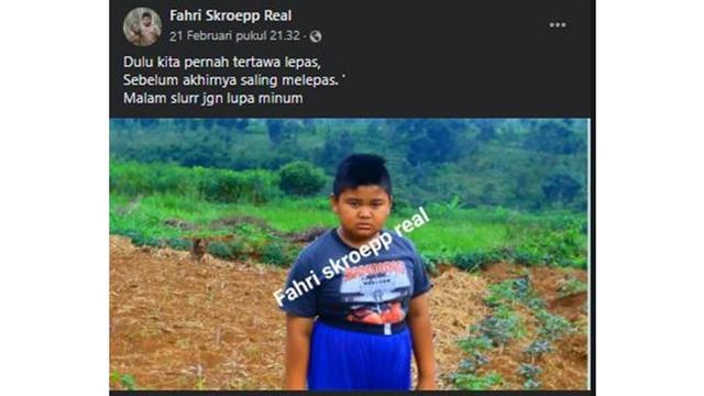 6 Status Facebook Terbaru Fahri Skroepp, Bikin Ngakak