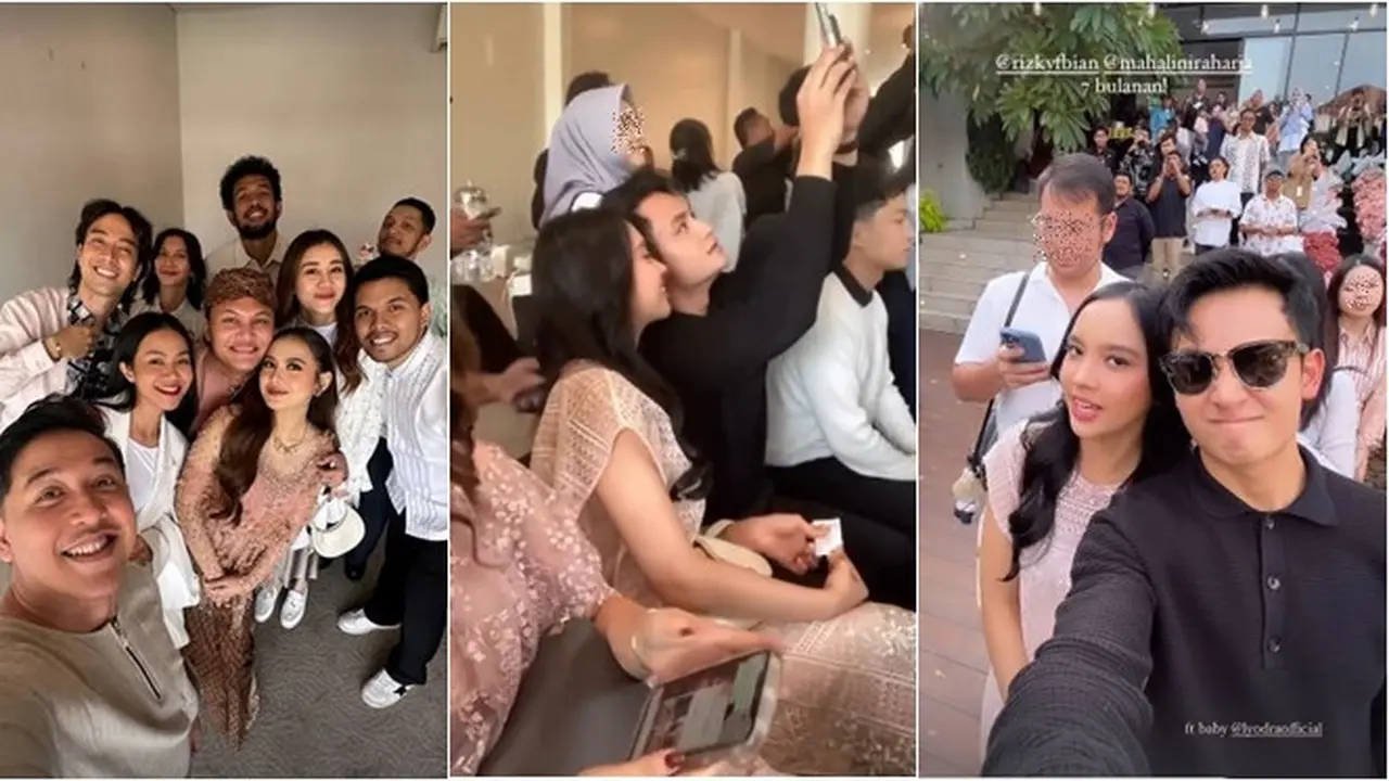 7 Potret Tamu Artis di Tasyakuran 7 Bulanan Mahalini, Lyodra Gandeng Randy Martin