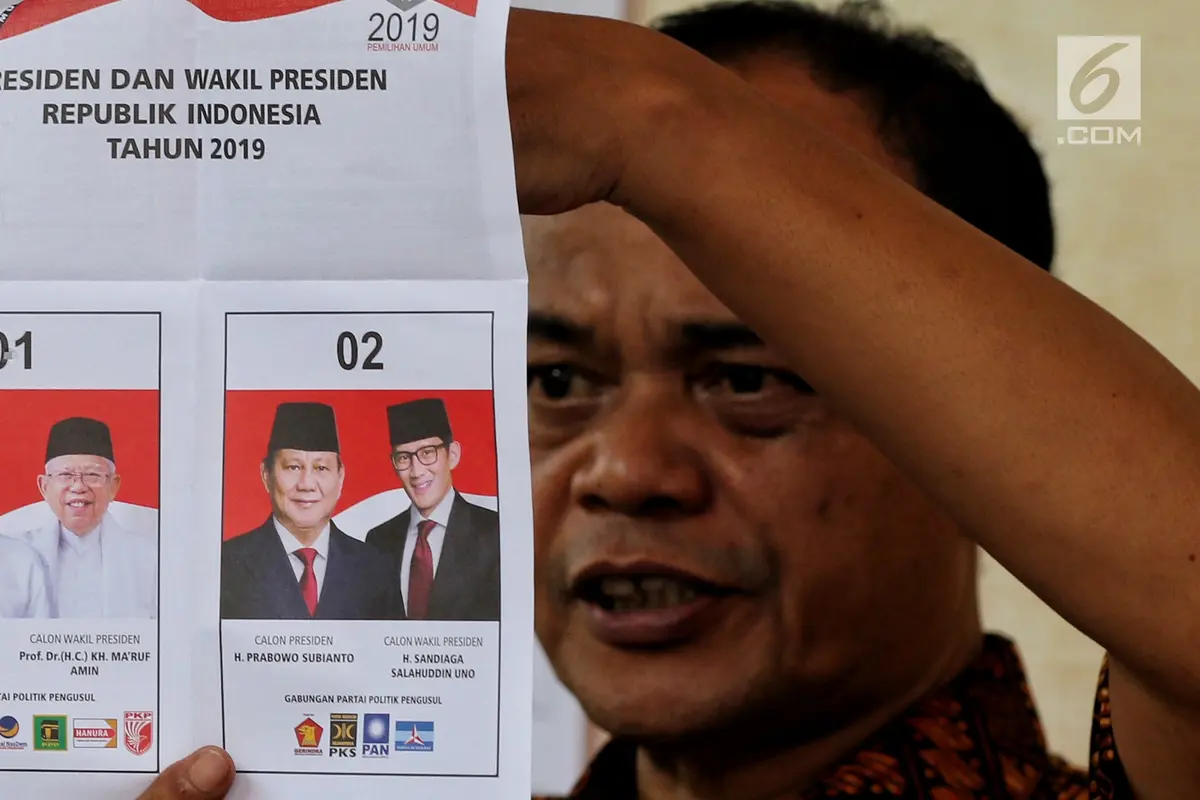 Jokowi - Ma'ruf Menang di TPS Sandiaga Uno
