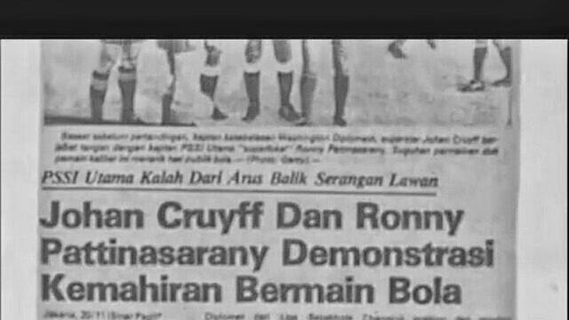 Johan Cruyff dan Ronny Pattinasarany