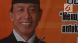 Ketua Umum Partai Hanura Marsekal Madya TNI (Purn) Daryatmo menghadiri Rapimnas 1 tahun 2018 Partai Hanura di DPP Hanura, Jakarta, Kamis (5/4). (Merdeka.com/Imam Buhori)