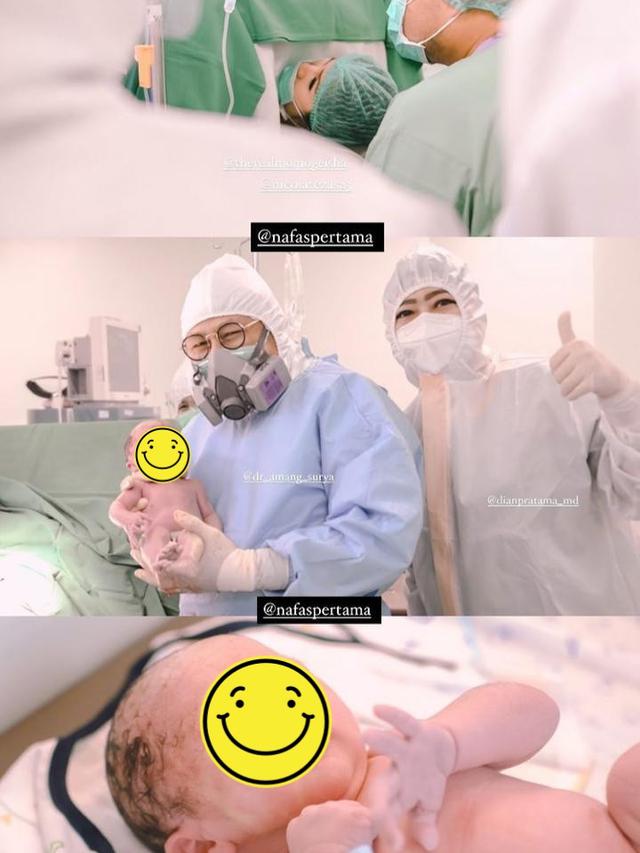 Momen Persalinan Anak Kedua Momo Geisha. (Sumber: Instagram/nafaspertama)