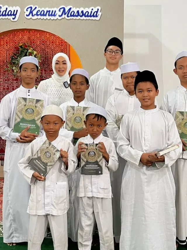 Angelina Sondakh Rayakan Ulang Tahun Keanu Massaid ke 15. [@angelinasondakh09]