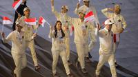 Kontingen Indonesia berdefile dalam penutupan SEA Games 2025 yang berlangsung di Rajamangala Stadium, Bangkok, Sabtu (20/12/2025) malam WIB.