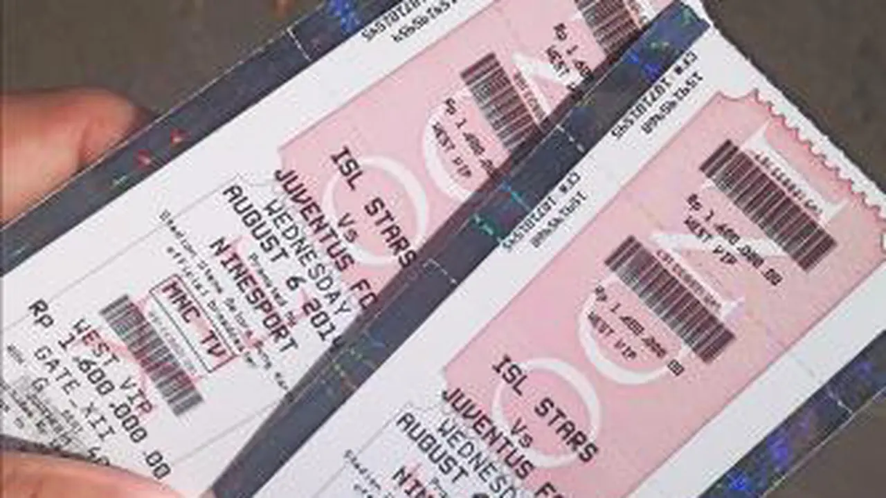 Tiket ISL All Star Vs Juventus