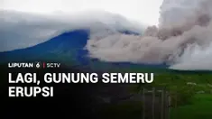 Gunung Semeru di Lumajang, Jawa Timur kembali erupsi. BPBD Lumajang mengimbau warga untuk menjauhi lereng Gunung Semeru meskipun statusnya masih level tigas atau siaga.