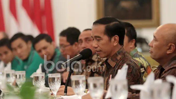 Timnas Indonesia Makan Siang Bersama Presiden Joko Widodo di Istana Negara