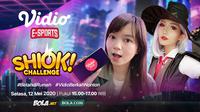 Program terbaru dari Vidio eSports, yaitu SHIOK Challenge bersama Nixia dan Yuzukyu. (credit:Vidio).