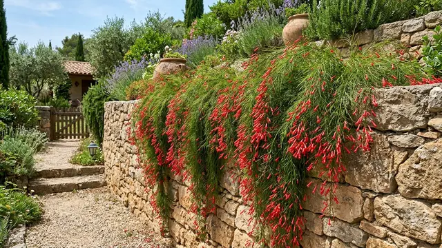 Air Mancur Merah (Russelia equisetiformis). Gemini