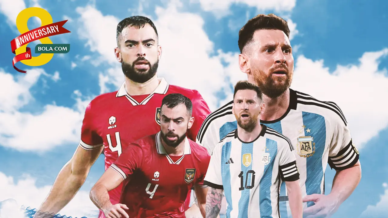 Timnas Indonesia vs Timnas Argentina - Jordi Amat vs Lionel Messi