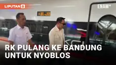 Ridwan Kamil Pulang ke Bandung Naik Whoosh untuk Nyoblos