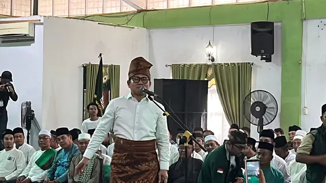 Calon wakil presiden (cawapres) nomor urut satu, Muhaimin Iskandar (Cak Imin) (Liputan6.com/Winda Nelfira)