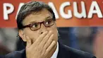 Ekspresi pelatih Paraguay Gerardo Martino di laga perempat final PD 2010 melawan Spanyol di Ellis Park Stadium, Johannesburg, 3 Juli 2010. Paraguay kalah 0-1. AFP PHOTO / JUAN MABROMATA