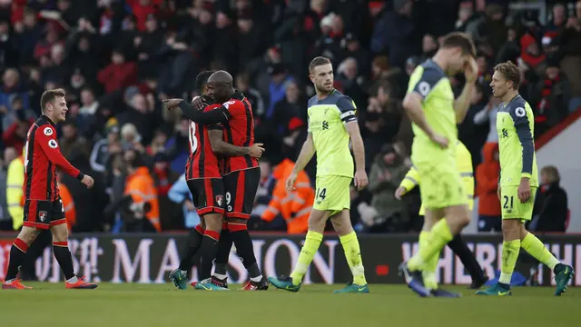 Liverpool Kalah Lewat Drama 7 Gol dari AFC Bournemouth